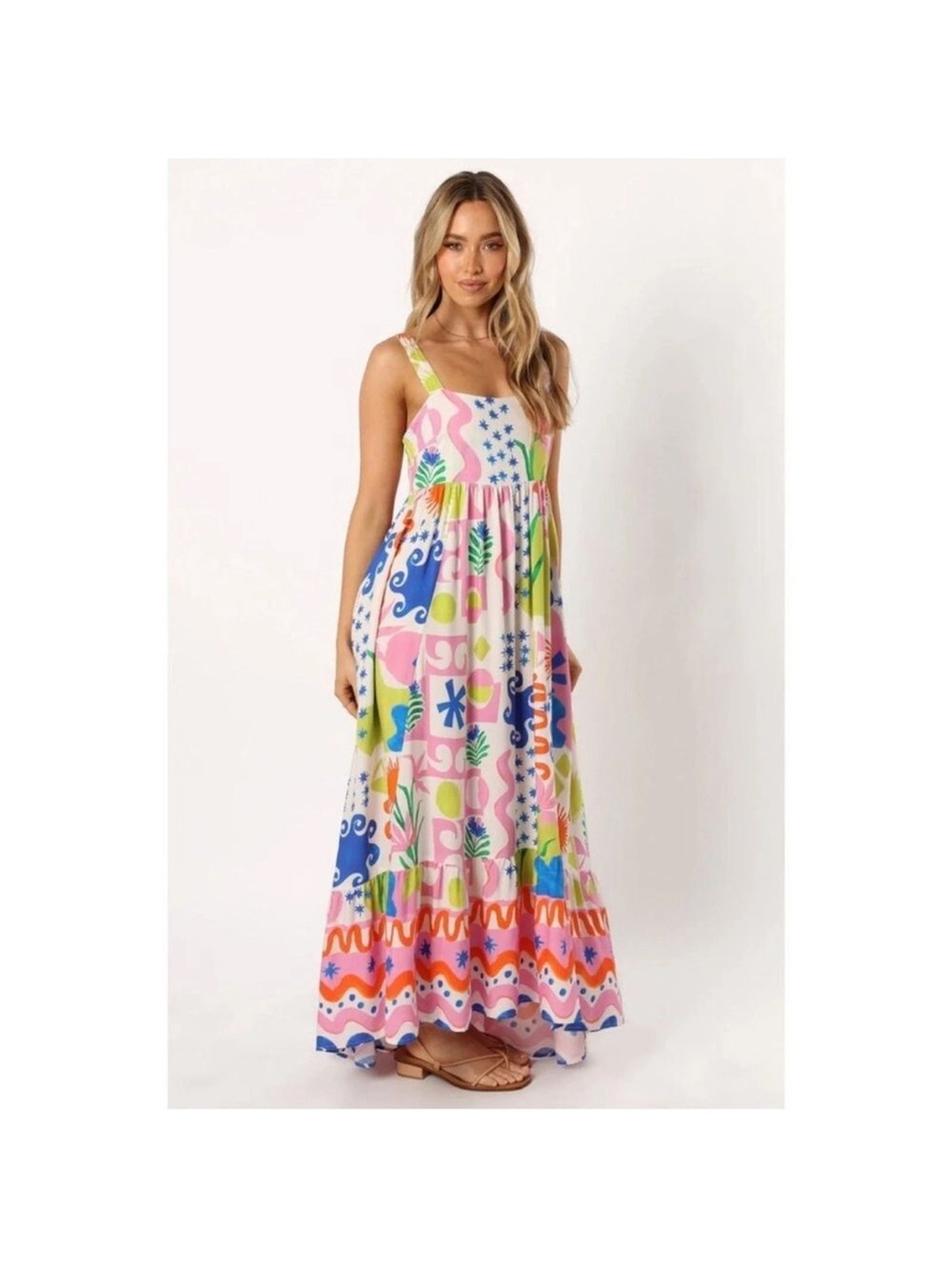 Paper Heart Dress Maxi Floral Vaca Summer Size XS NWT
